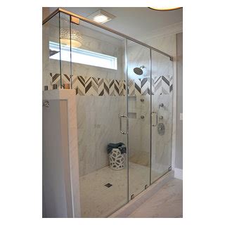 Master Bath Tile Shower Floor Classique Chic Salle De Bain