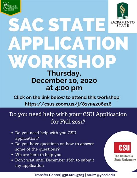 Cal State (Sac State) Application Workshop Dec 2020 - Woodland ...