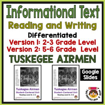 Google Tuskegee Airmen Differentiated Standards Based Reading