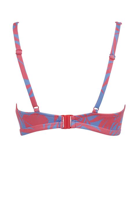 Pink Woman Defactofit Printed Bikini Top Defacto