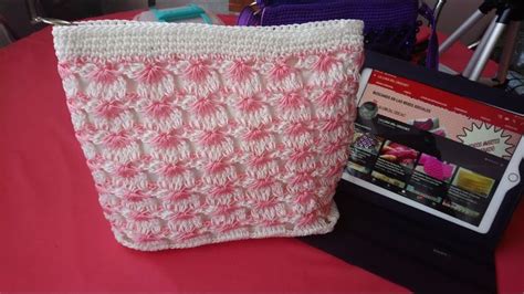 Bolso Tejido a Crochet Puntada Pestañuda Tejidos a crochet Croché