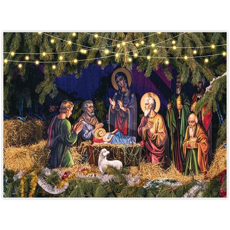 Buy Allenjoy 8x6ft Birth Of Jesus Backdrop Nativity Scene Photography