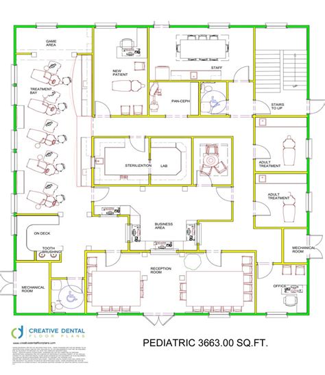 Creative Dental Floor Plans Pediatric Floor Plans