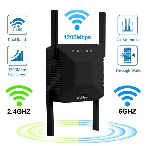 Duplo Chip Wi Fi Amplificador Ghz Mbps Sem Fio Wifi Extensor