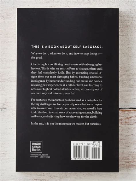 The Mountain Is You: Transforming Self-Sabotage Into Self-Mastery Pape ...