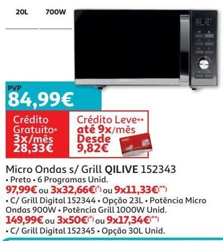 Promo O Micro Ondas S Grill Qilive Em Auchan