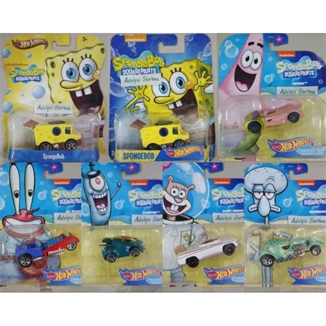 Hotwheels Hot Wheels Character Cars Nickelodeon Spongebob Squarepants Patrick Squidward Plankton