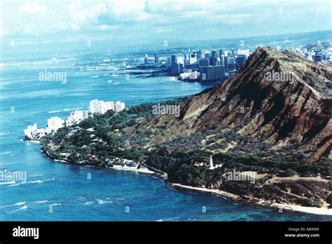 Aerial Of Oahu Stock Photo Alamy