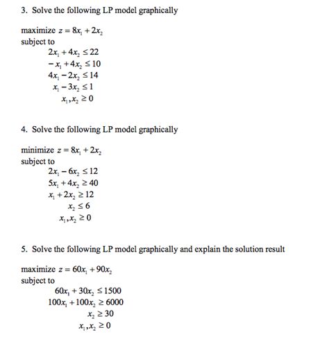 Solved 3 Solve The Following Lp Model Graphically Maximize