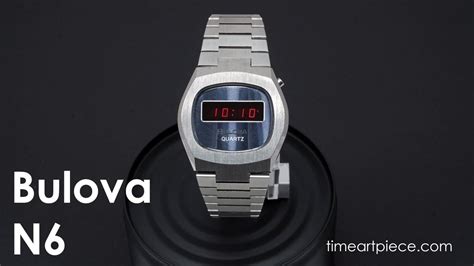 Bulova N6 Vintage Digital Led Quartz Watch Blue Youtube