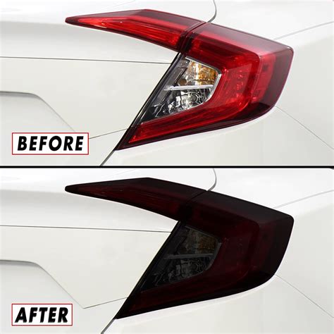 SlickMod PreCut Vinyl Smoke Tint For 2022 2023 Honda Civic Sedan Tail