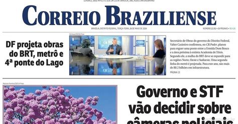 Capa Correio Braziliense Edição Terça 28 de Maio de 2024