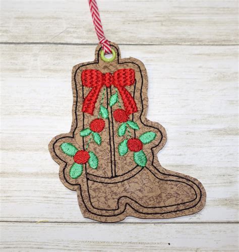 Cowboy Boot Christmas Ornament Eventeny