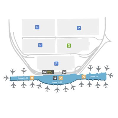 Austin Bergstrom Airport Aus Terminal Map Airportmaps