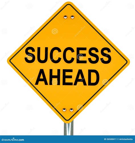 Success ahead stock illustration. Illustration of yellow - 26508411