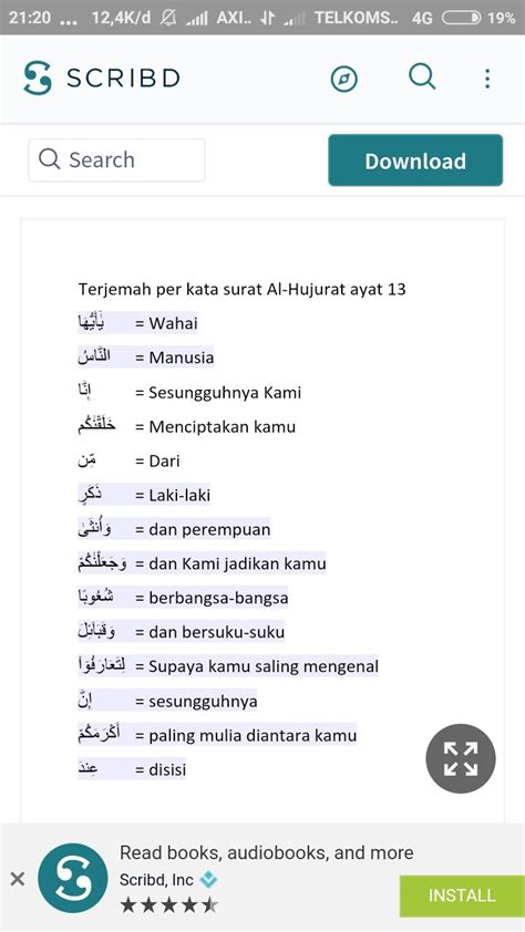 Detail Surat Al Hujurat Ayat Beserta Artinya Koleksi Nomer