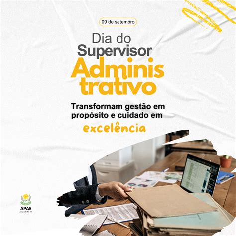 Dia do Supervisor Administrativo – Apae Jaraguá