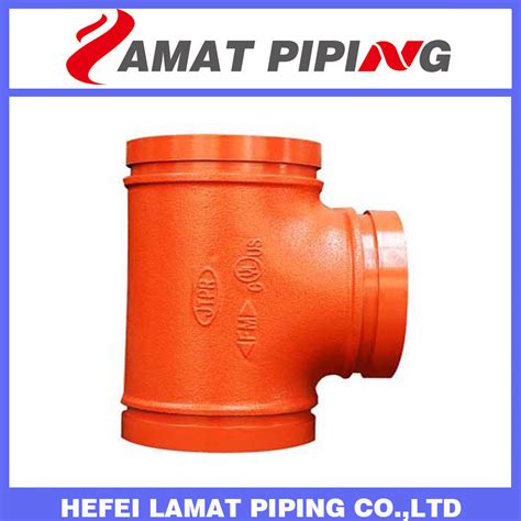 Fm Ul Ductile Iron Grooved Pipe Fitting Grooved Equal Tee China