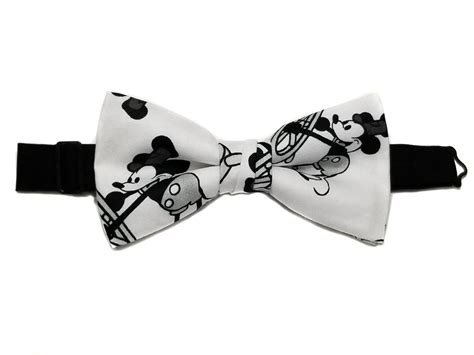 Classic Mickey Mouse Bow Tie- Mickey Mouse Adventure- Minnie Mouse- Adjustable Neck Strap- Pre ...