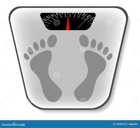 Analog Bathroom Scale Vector Stock Vector Illustration Of