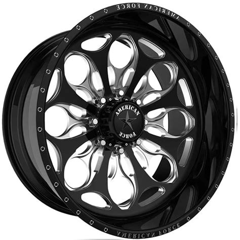 X American Force Dually Db Radial Dbo Black Hpo Wheels And Rims