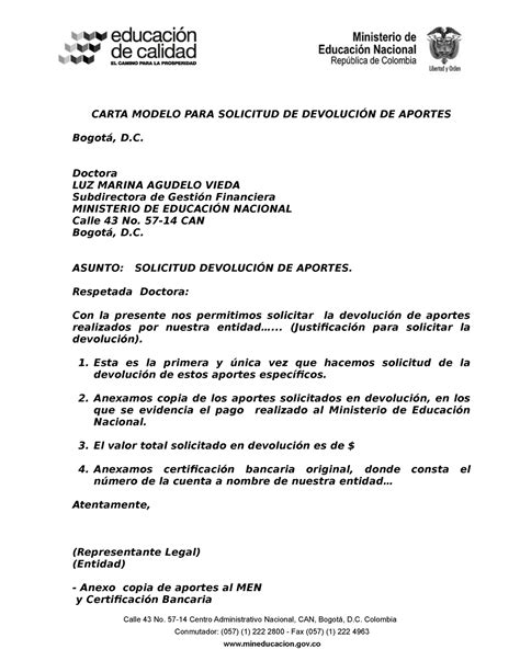 Articles Modelo Carta Carta Modelo Para Solicitud De