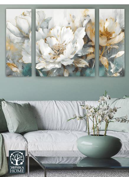 Большая модульная картина на стену интерьерная в раме/на холсте/на ...