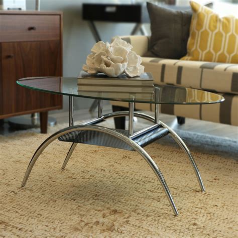 Glass Oval Coffee Table Coffe Table