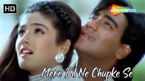 Mere Dil Ne Chupke Se Ajay Devgan Raveena Tandon Kumar Sanu 90s