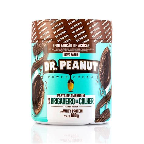 Pasta De Amendoim Dr Peanut Sabor Brigadeiro De Colher 600g Shopee Brasil