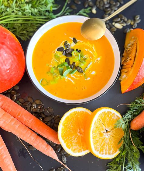 K Rbis Orangen Suppe Mit Kokosmilch Cremig