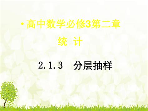 分层抽样 完美版ppt课件word文档在线阅读与下载无忧文档