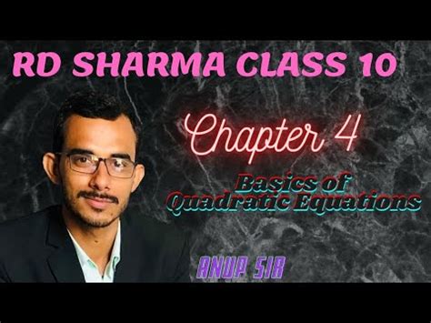 Basics Of Concept Of Quadratic Equations Chapter Quadratic