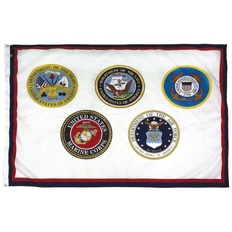 U.S. Armed Forces Flag - 5 Seals – Gates Flag & Banner