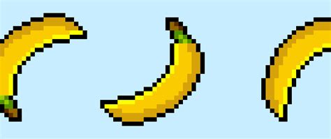 How to Make a Pixel Art Banana - Mega Voxels