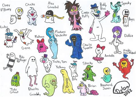 ghost characters  tumfuleri  deviantart