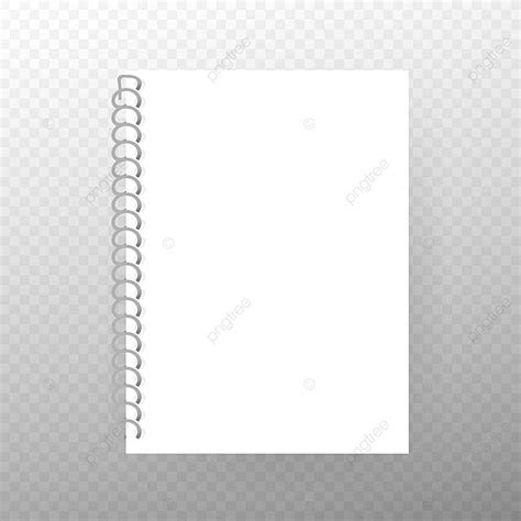 Ilustraci N Vectorial De Un Cuaderno De Notas En Espiral Vac O Con Un