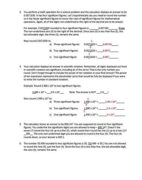 Significant Figures Worksheet Answers Worksheet For Education