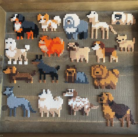 Dog Video Game Sprites Perler Bead Art Wall Art Dog Breeds - Etsy Australia