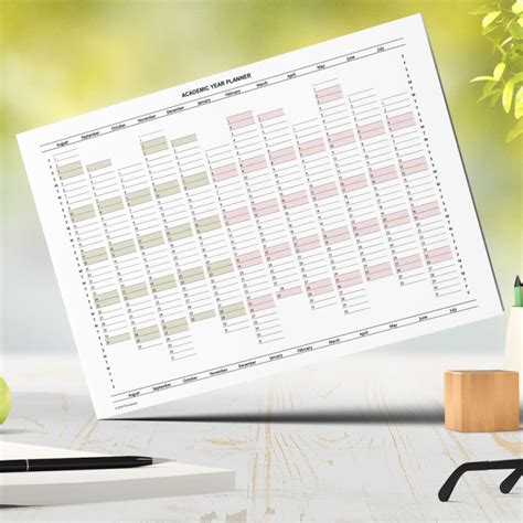 Academic Year Planner 2023 24 Printable A4 Or A3 The Method Academy