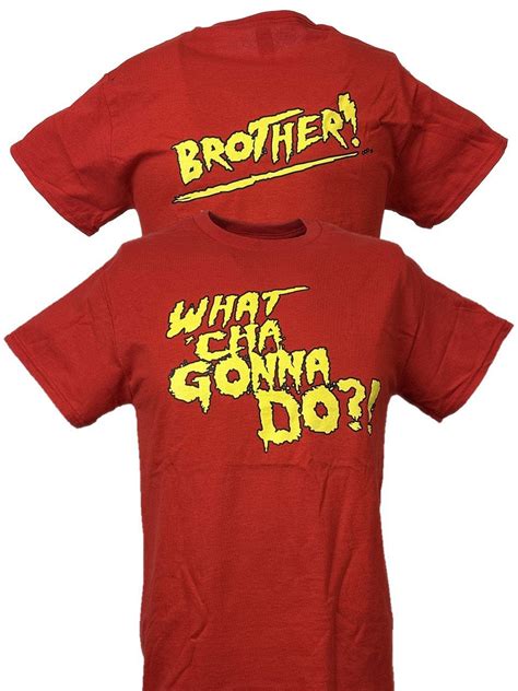 Hulk Hogan Whatcha Gonna Do Brother Red T Shirt