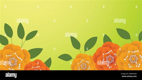 Hello Spring Banners Collection Background With Color Leaves Flowers Nature Concept Design