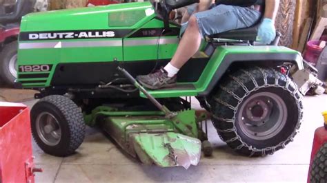 Deutz Allis 1920 Simplicity Sunstar Mower Deck Removal And Install