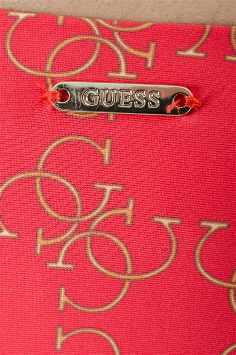 Dół od bikini MONOGRAM LOGO RED GUESS Butik Online MAICON