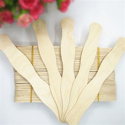 50pcs 20x3cm natural wavy wood craft sticks – Vicedeal