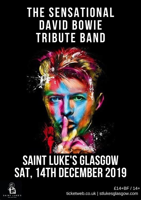 The Sensational David Bowie Tribute Band Saint Lukes Glasgow