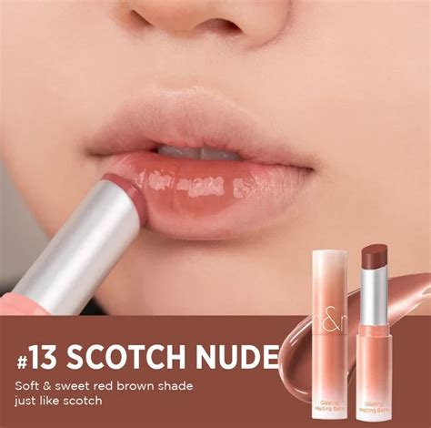 Глянцевий бальзам для губ Rom nd Glasting Melting Balm Scotch Nude Lemon House