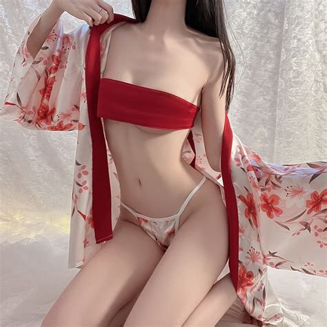 Sexy Kimono Cardigan Sexy Sash Tied Yukata Affordable Lingerie In Vein