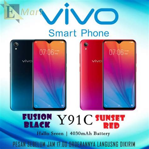 Jual VIVO Y91C 2GB RAM 32GB INTERNAL GARANSI RESMI VIVO INDONESIA