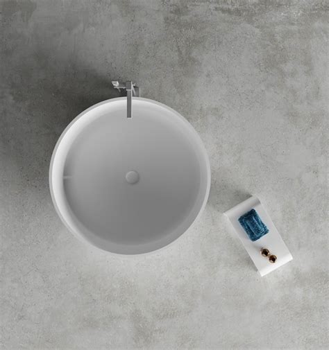 Vasca Da Bagno Rotonda Centro Stanza In Corian Nude Acquapazza Edilportale